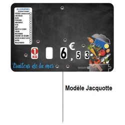 Vente d'étiquettes pique prix personnalisé - LaBoutiqueDuPoissonnier.com !