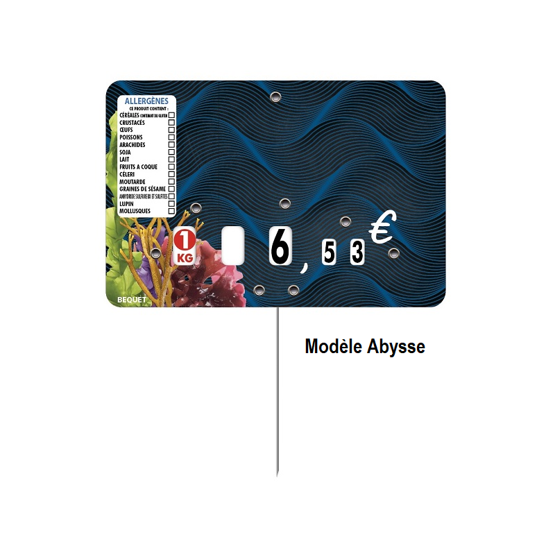Vente d'étiquettes pique prix personnalisé - LaBoutiqueDuPoissonnier.com !