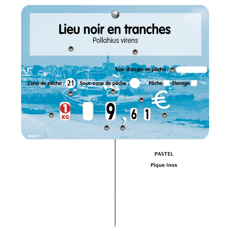 Vente d'étiquettes pique prix personnalisé - LaBoutiqueDuPoissonnier.com !