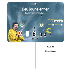 Vente d'étiquettes pique prix à texte personnalisé - LaBoutiqueDuPoissonnier.com !