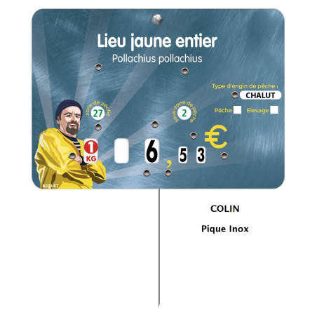 Vente d'étiquettes pique prix à texte personnalisé - LaBoutiqueDuPoissonnier.com !