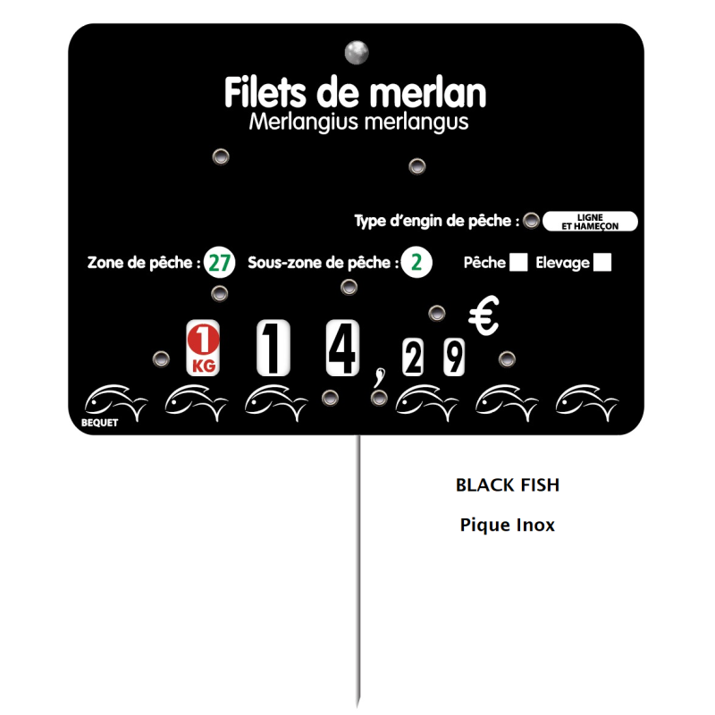 Vente d'étiquettes et signalétique pour la poissonnerie - LaBoutiqueDuPoissonnier