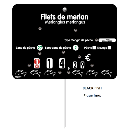 Vente d'étiquettes et signalétique pour la poissonnerie - LaBoutiqueDuPoissonnier