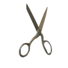 Ciseaux pour Gaucher en inox - Lame lisse