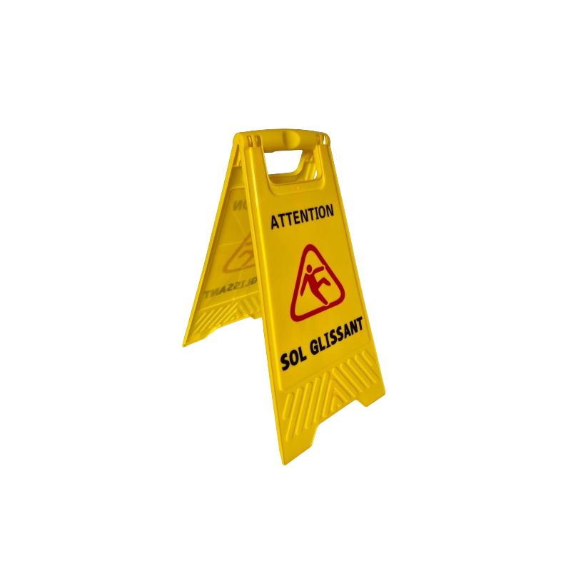 Pancarte Jaune "Attention Sol Glissant"