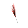 Piquets d'herbe artificielle vert-rouge x 5 - H 42 cm