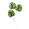 Feuilles de philodendron artificielle x 5 - H 39 cm D 15 cm