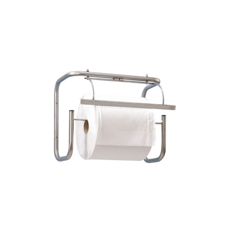 Dérouleur mural pour bobine papier - Inox - Largeur 35 cm