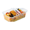 Barquette pp translucide Thermoscellable (-20° à +120°C) 250cc - colis de 2400
