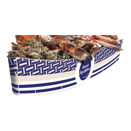 Plateaux de fruits de mer poissonnerie polystyrène - LaBoutiqueDuPoissonnier.Com