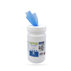 LINGETTE DESINF. BLEUE SANS RINCAGE BOITE DISTRIB. 200 LINGETTES 11X24 CM - COLIS DE 6