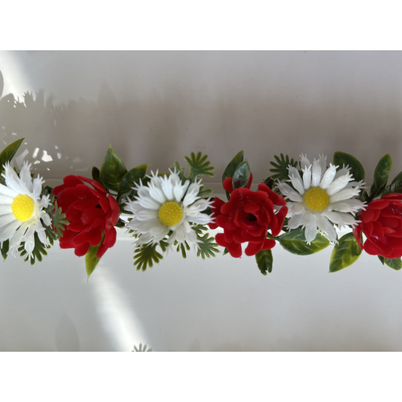 Barrettes modèle MARGUERITES / ROSES - Boîte de 12 pièces