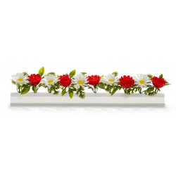 Barrettes modèle MARGUERITES / ROSES - Boîte de 12 pièces