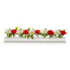 Barrettes modèle MARGUERITES / ROSES - Boîte de 12 pièces