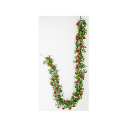 Guirlande de ROSES rouges - Longueur 165 cm - VENDU A L'UNITÉ