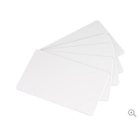 Carte PVC Blanches 86x54mm -  Paquet de 100 cartes