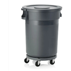 Poubelle 120L  avec roulettes et couvercle