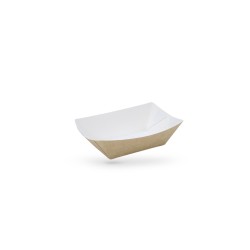 BARQUETTE BATEAU SNACKING 250ML GAMME KRAFT BRUN 8.5X5X3.8 CM (25 U)
