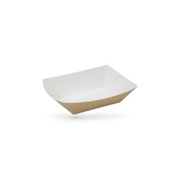 BARQUETTE BATEAU SNACKING 375ML GAMME KRAFT BRUN 9.6X6.5X4.2 CM (25 U)