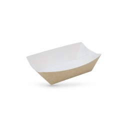 BARQUETTE BATEAU SNACKING 500ML GAMME KRAFT BRUN 11X6.8X4 CM (25 U)