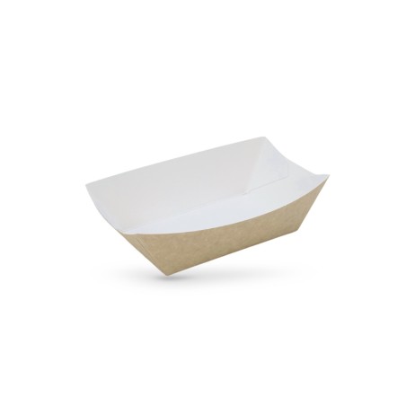 BARQUETTE BATEAU SNACKING 500ML GAMME KRAFT BRUN 11X6.8X4 CM (25 U)