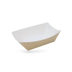 BARQUETTE BATEAU SNACKING 750ML GAMME KRAFT BRUN 13.8X8.5X5.3 CM (25 U)