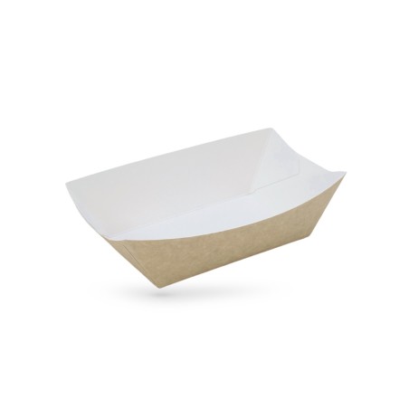 BARQUETTE BATEAU SNACKING 750ML GAMME KRAFT BRUN 13.8X8.5X5.3 CM (25 U)