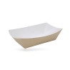 BARQUETTE BATEAU SNACKING 1000ML GAMME KRAFT BRUN 16.5X9.5X5.5 CM (25 U)