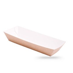 BARQUETTE BATEAU SNACKING HOT DOG GAMME KRAFT BRUN 17.2X5.5X3.8 CM (25 U)
