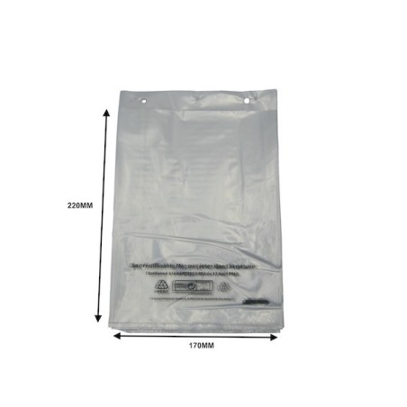 SAC LIASSE BD TRANSPARENT 17X22 CM 50µ (x1000)