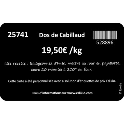 Vente d'imprimantes d'étiquettes poissonnerie EDIKIO - LaBoutiqueDuPoissonnier.Com
