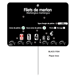Vente d'étiquettes et signalétique pour la poissonnerie - LaBoutiqueDuPoissonnier