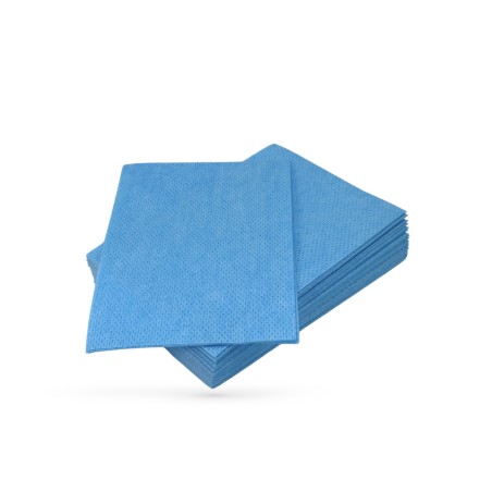 Lavette bleue 35x50 cm - 80 gr/m² - Lot de 25 u