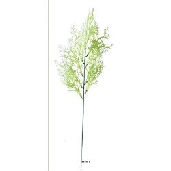 Herbe de mer en pic plastique vert blanc X5