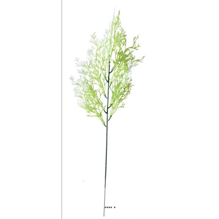 Herbe de mer en pic plastique vert blanc X5