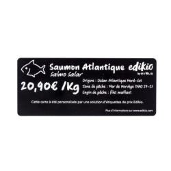 Carte pvc noire  150/50mm  EDIKIO x100