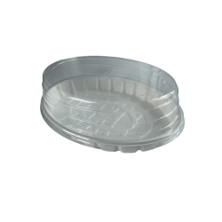 Coiffes Ovales clipsables pour plateaux Fruits de Mer réutilisables -  Ovale 49 x 35 cm - Némo - colis 16