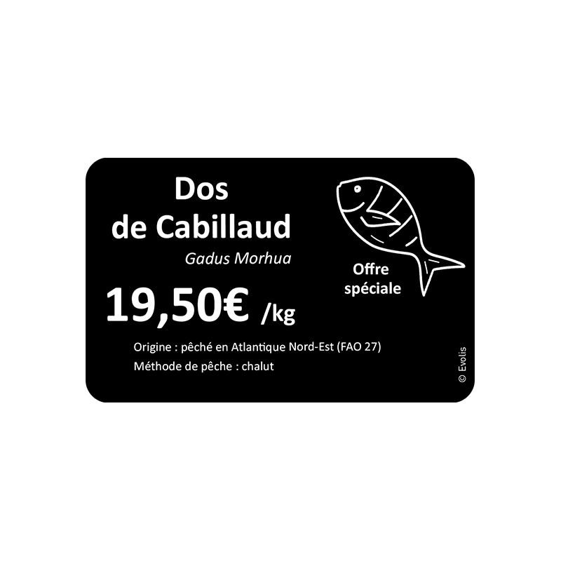 Carte PVC noires mates 86x54mm - 5x100 cartes