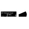 Carte PVC noires longues 150x50mm - 5x100 cartes