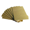 Carte PVC couleur OR -  86x54mm - Lot de 100 cartes