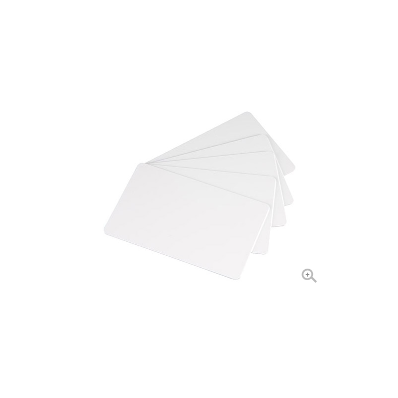 Carte PVC Blanches 86x54mm - 5x100 cartes