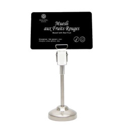 Porte étiquettes haut inox et zinc 10cm EDIKIO - x5