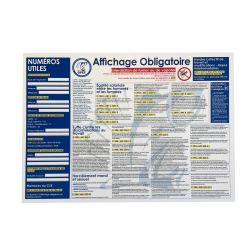 Panneau affichage obligatoire poissonnerie - Livraison gratuite - LaBoutiqueDuPoissonnier.Com