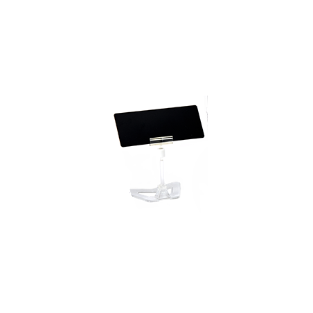 Support aspect cristal pour étiquettes EDIKIO - Hauteur 12 cm