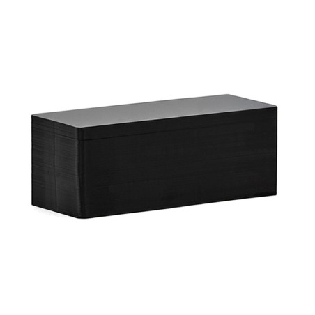 Cartes PVC longues noires mates 120x50mm EDIKIO x500