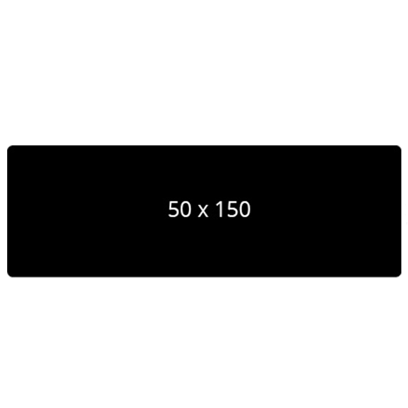 Cartes noires longues 150x50mm EDIKIO x500