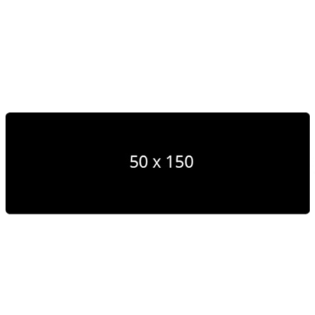 Cartes noires longues 150x50mm EDIKIO x500